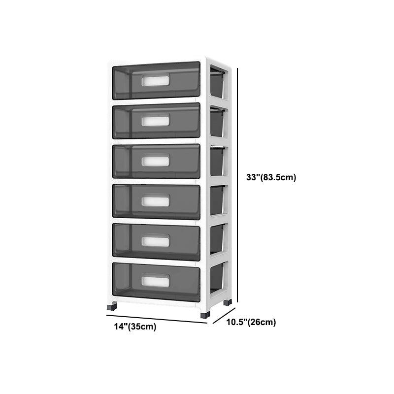 Modern Acrylic Cabinet Drawers and Pedestal Filing Cabinet for Home Office