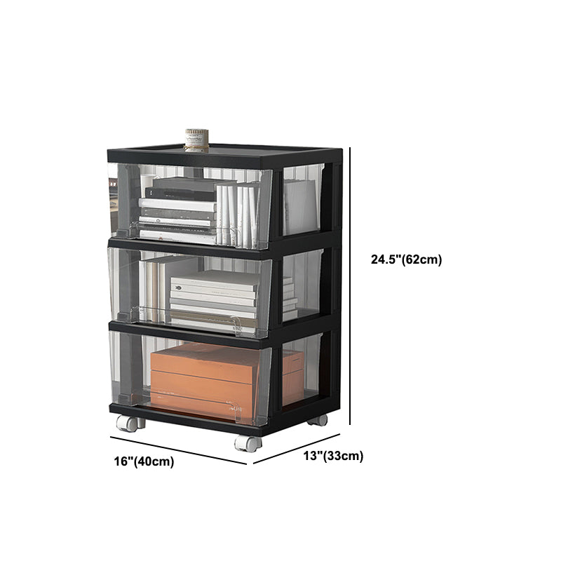 Modern Acrylic Cabinet Drawers and Pedestal Filing Cabinet for Home Office