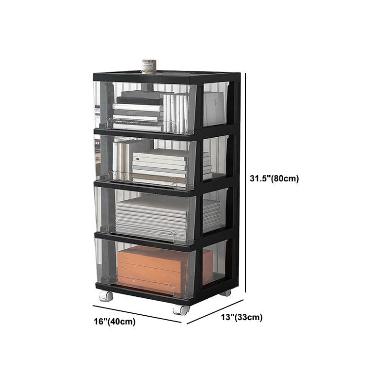 Modern Acrylic Cabinet Drawers and Pedestal Filing Cabinet for Home Office