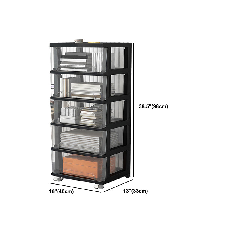 Modern Acrylic Cabinet Drawers and Pedestal Filing Cabinet for Home Office