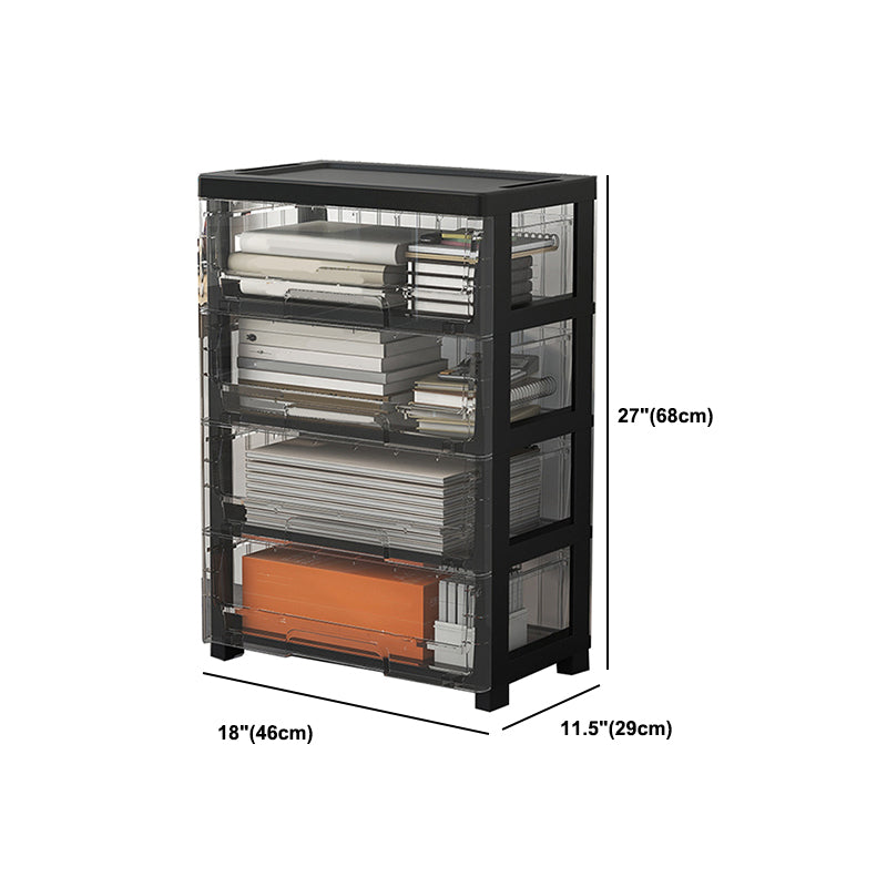 Modern Acrylic Cabinet Drawers and Pedestal Filing Cabinet for Home Office