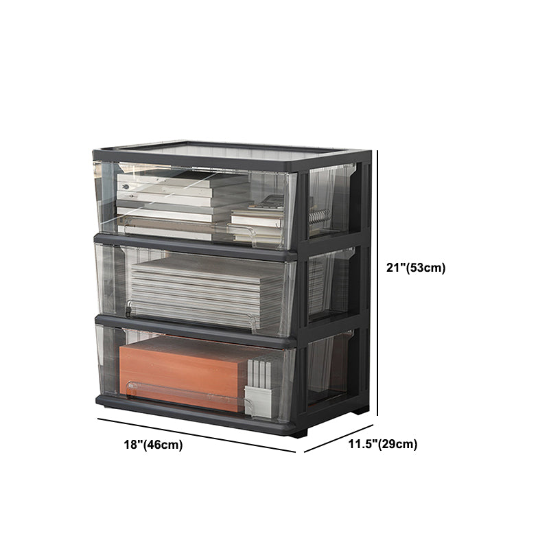 Modern Acrylic Cabinet Drawers and Pedestal Filing Cabinet for Home Office