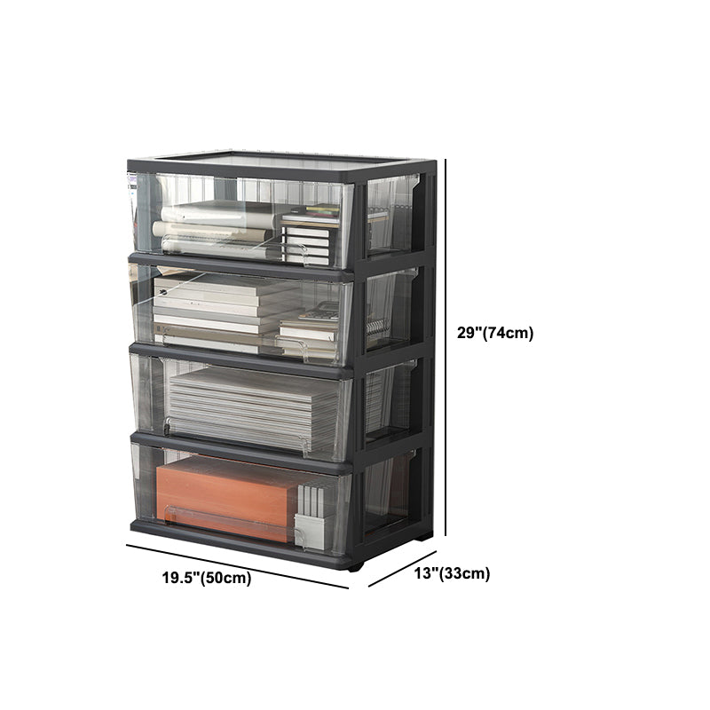 Modern Acrylic Cabinet Drawers and Pedestal Filing Cabinet for Home Office