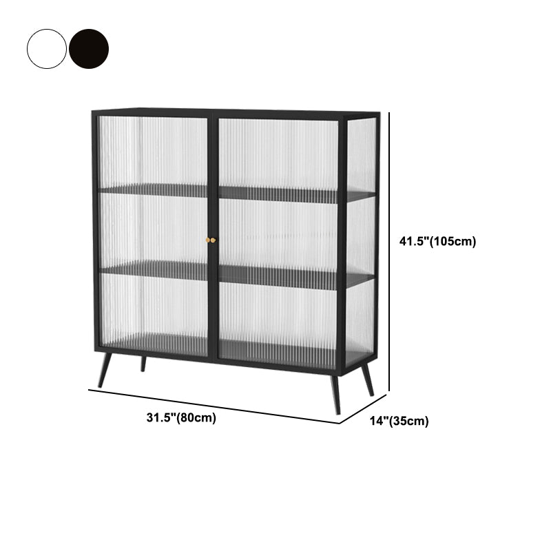 Modern Display Cabinet Glass Door Storage Cabinet for Dining Room