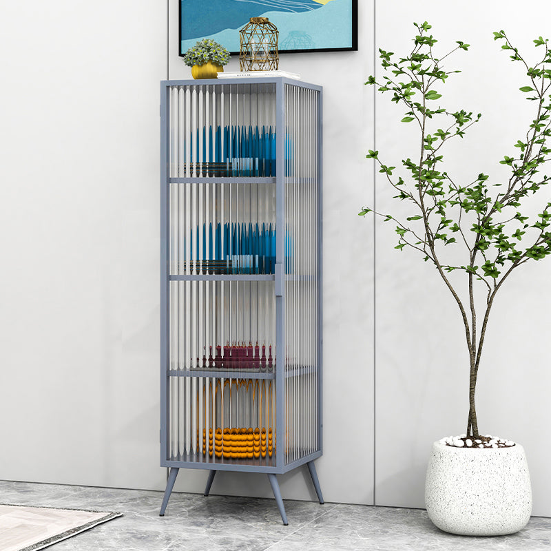 Modern Storage Cabinet Glass Door Display Cabinet for Living Room