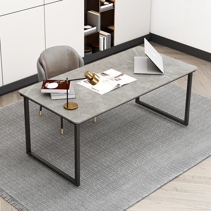 30"H Contemporary Office Desk Rectangular Writing Desk for Office