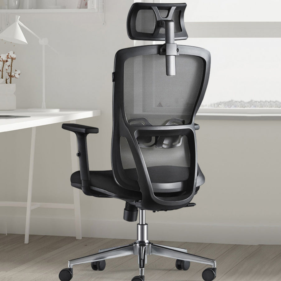 16" Wide Contemporary Wheels Breathable AirGrid Office Chair