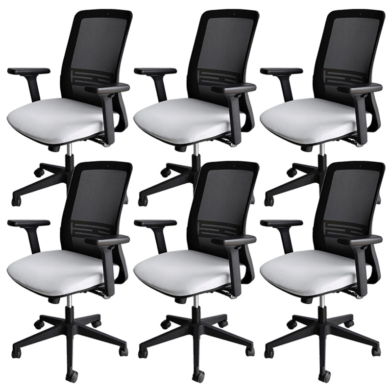 Contemporary Arm Chair Adjustable Seat Height Swivel Office Chair