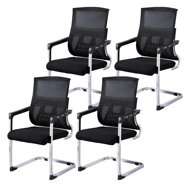 Ergonomic Upholstered Office Chair Contemporary High Back Desk Chair