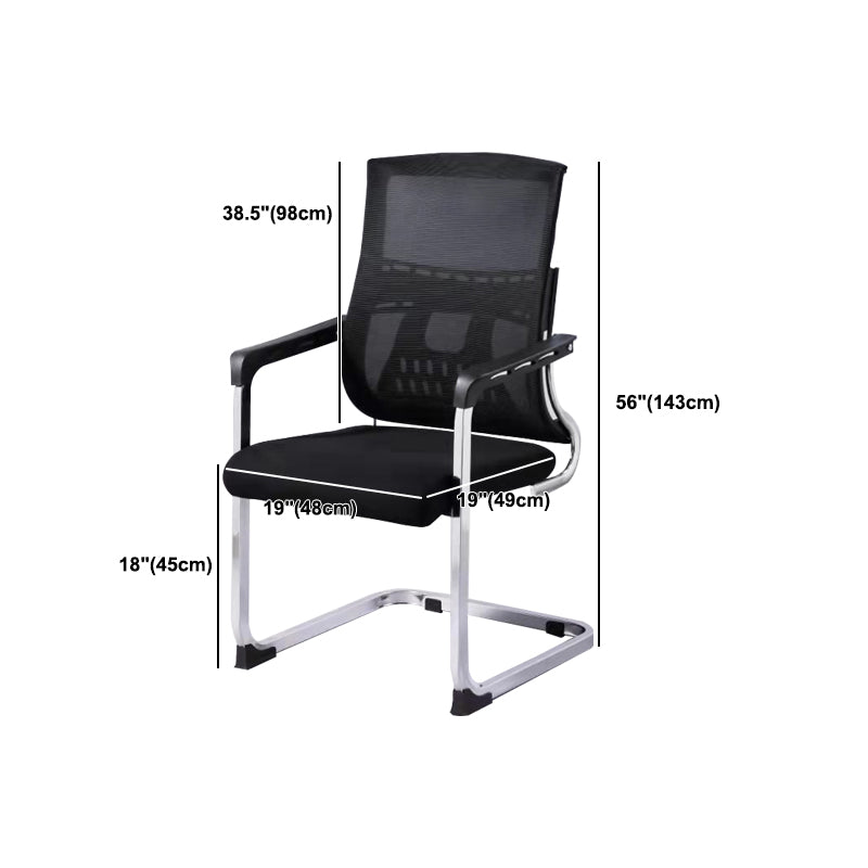 Ergonomic Upholstered Office Chair Contemporary High Back Desk Chair