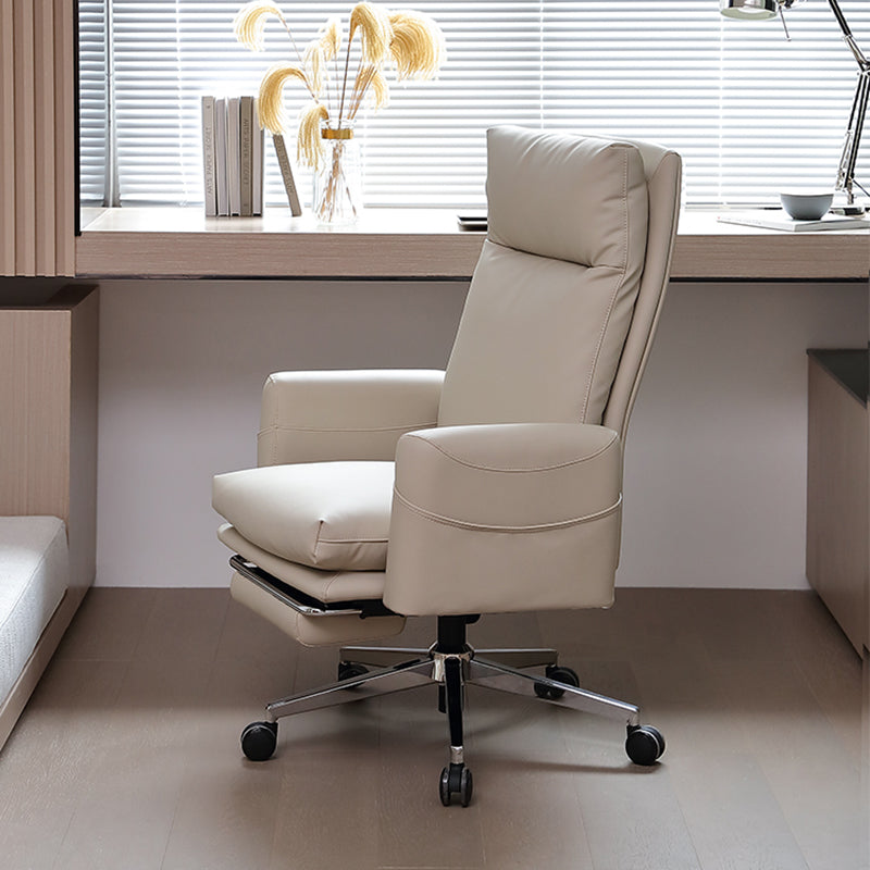 Modern Fixed Arms Managers Chair Height-adjustable Chair with Wheels