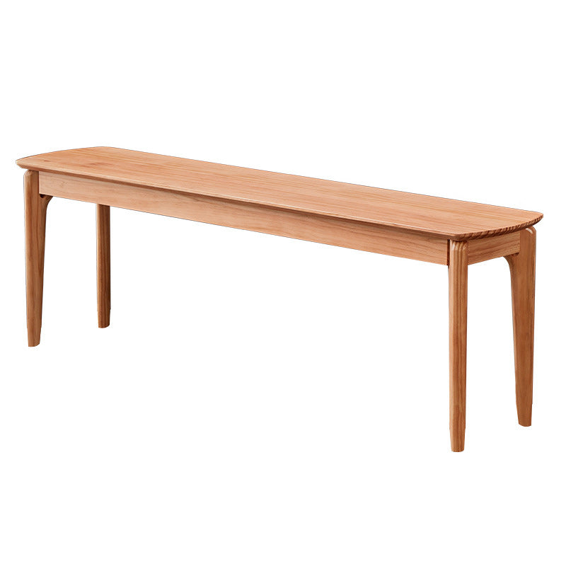 Rectangle 11.8" Wide Entryway Bench Modern Solid Wood Bench in Pine