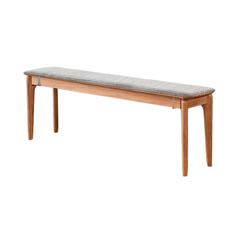 Rectangle 11.8" Wide Entryway Bench Modern Solid Wood Bench in Pine