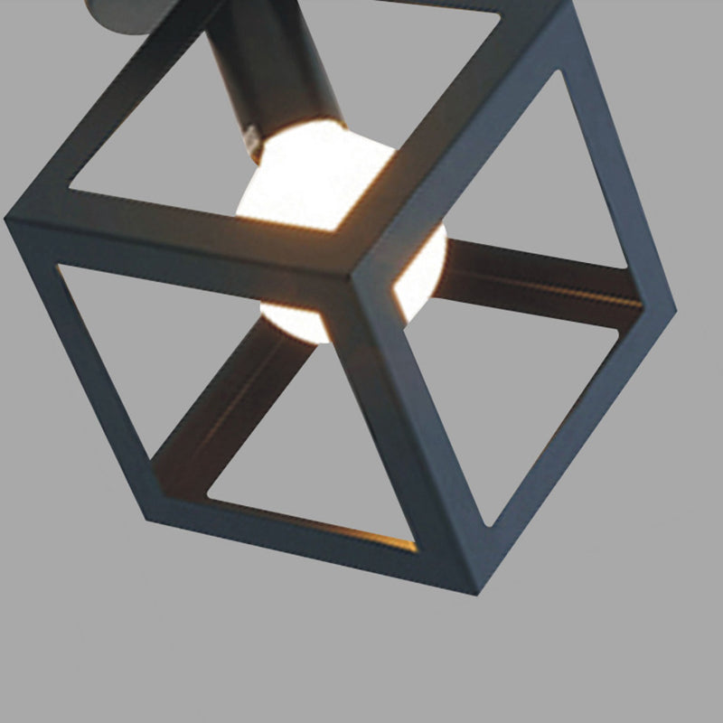 Modern Ceiling Lamp Black Ceiling Mount Light with Metal Shade for Dining Room