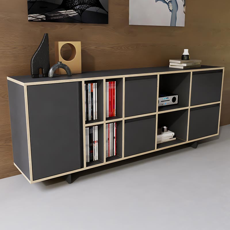 Contemporary Style Sideboard Engineered Wood Cabinet Sideboard for Living Room