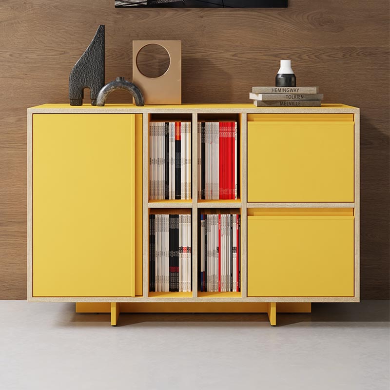 Contemporary Style Sideboard Engineered Wood Cabinet Sideboard for Living Room