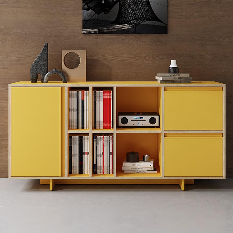 Contemporary Style Sideboard Engineered Wood Cabinet Sideboard for Living Room