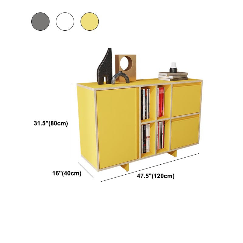 Contemporary Style Sideboard Engineered Wood Cabinet Sideboard for Living Room