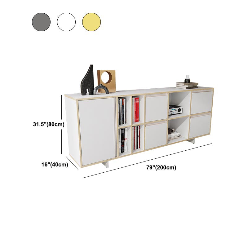 Contemporary Style Sideboard Engineered Wood Cabinet Sideboard for Living Room