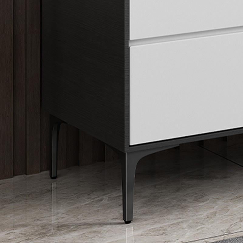 Contemporary Side Board Stone Top Engineered Wood Sideboard for Dining Room with Drawers