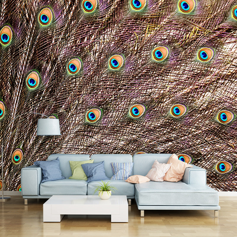 Photography Wallpaper Living Room Mildew Resistant Modern Feather Wall Mural