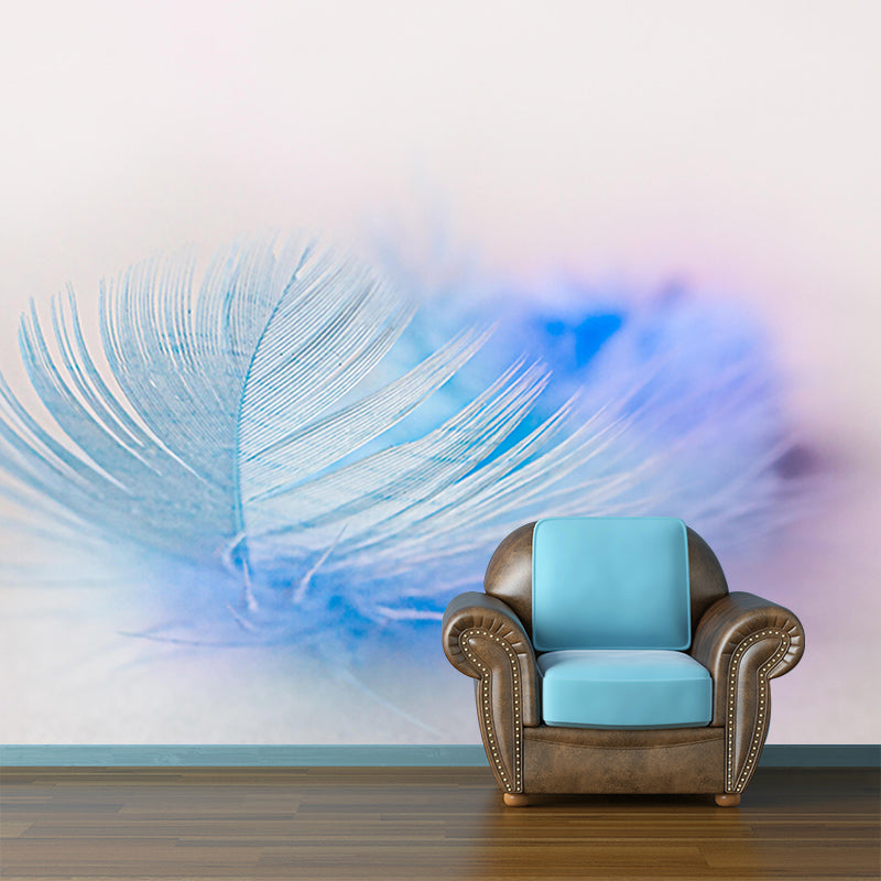 Photography Feather Wallpaper Stain Resistant Living Room Contemporary Wall Mural