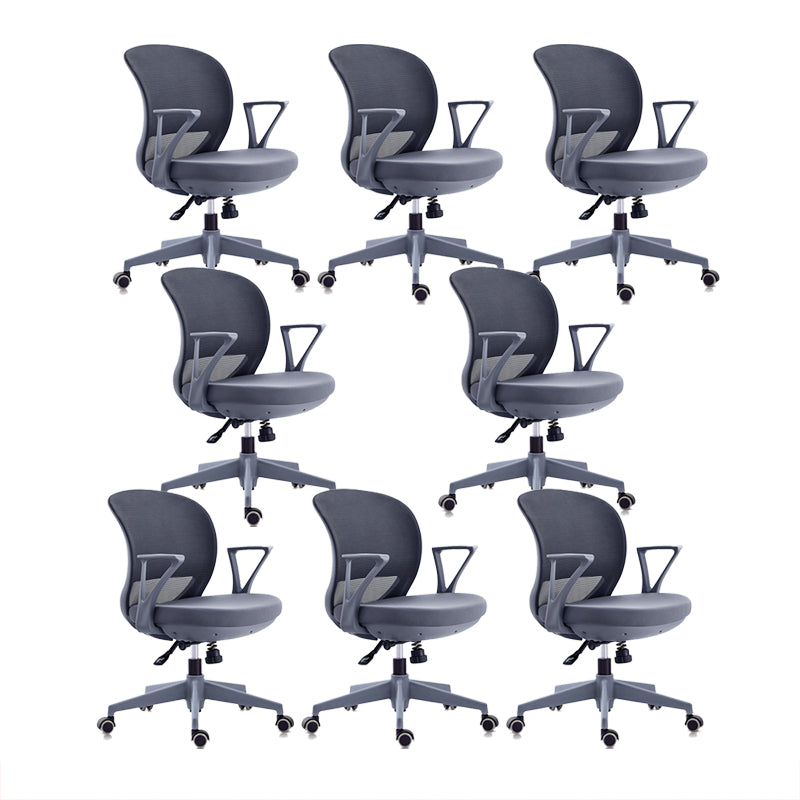 Contemporary Mid-Back Office Chair Adjustable Ergonomic Desk Chair