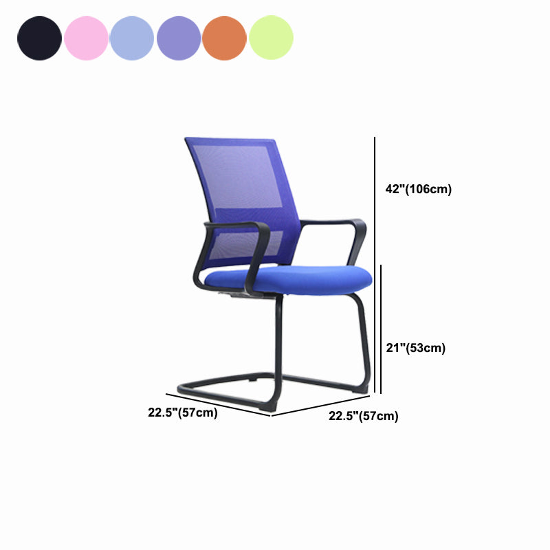 Modern Fixed Arms Office Chair Ergonomic Breathable AirGrid Desk Chair