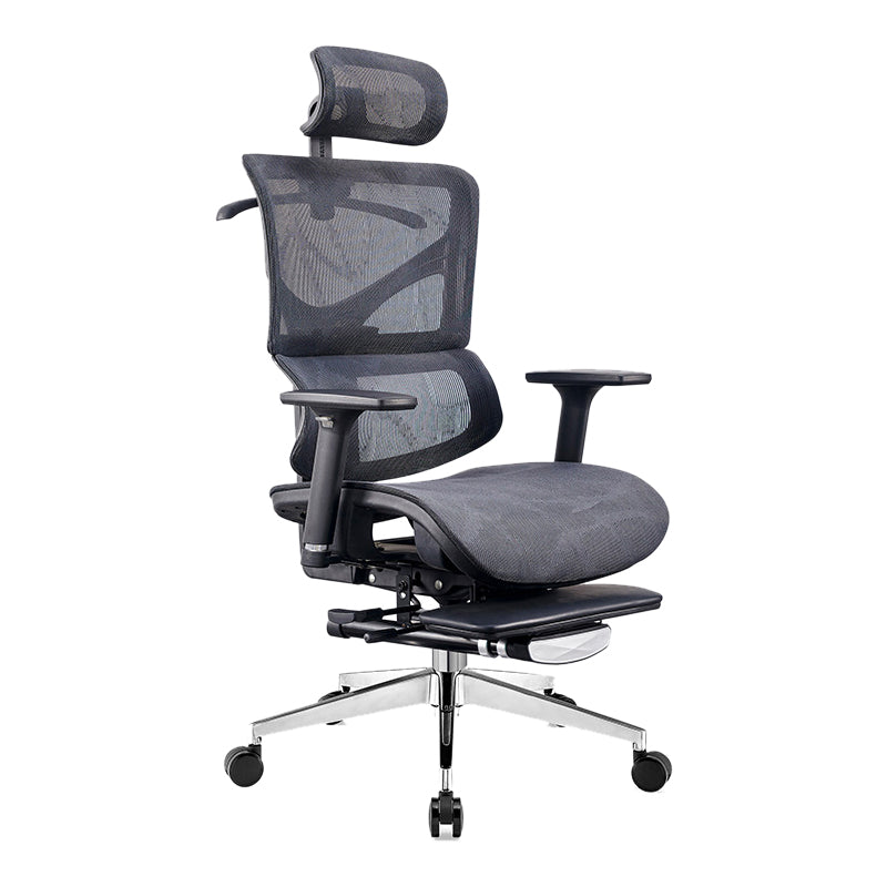 Modern & Contemporary Wheels Chair Black Task High Back Chair