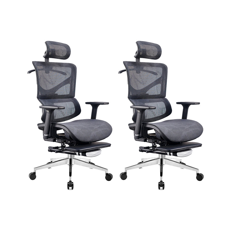 Modern & Contemporary Wheels Chair Black Task High Back Chair