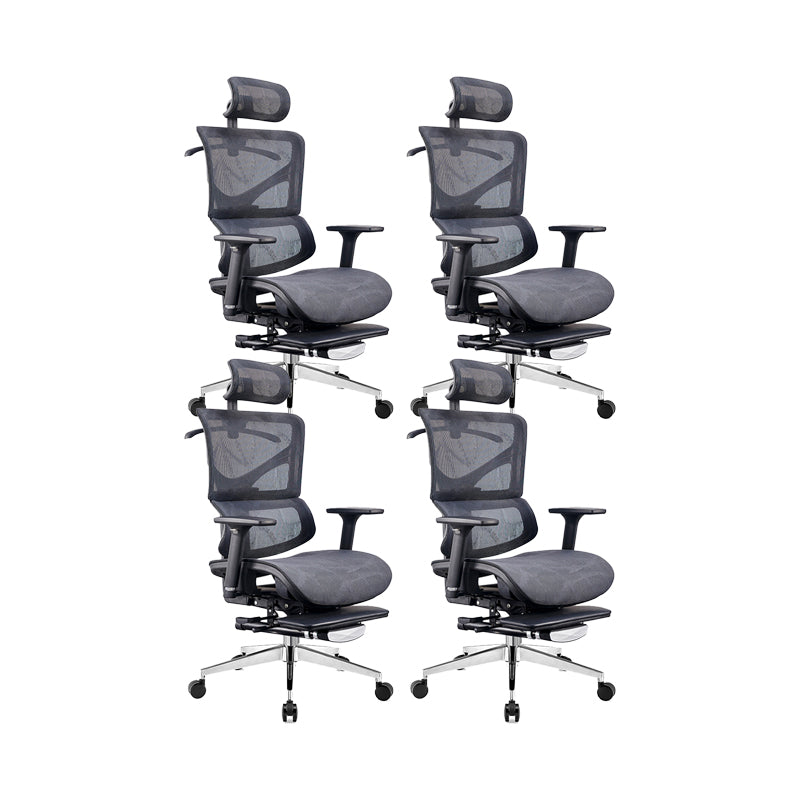 Modern & Contemporary Wheels Chair Black Task High Back Chair