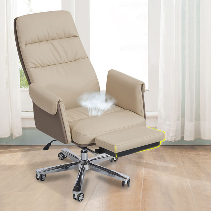 Contemporary Chair Fixed Arms Adjustable Seat Height Office Chair