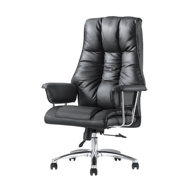 Contemporary Arm Chair Black Adjustable Seat Height Office Chair