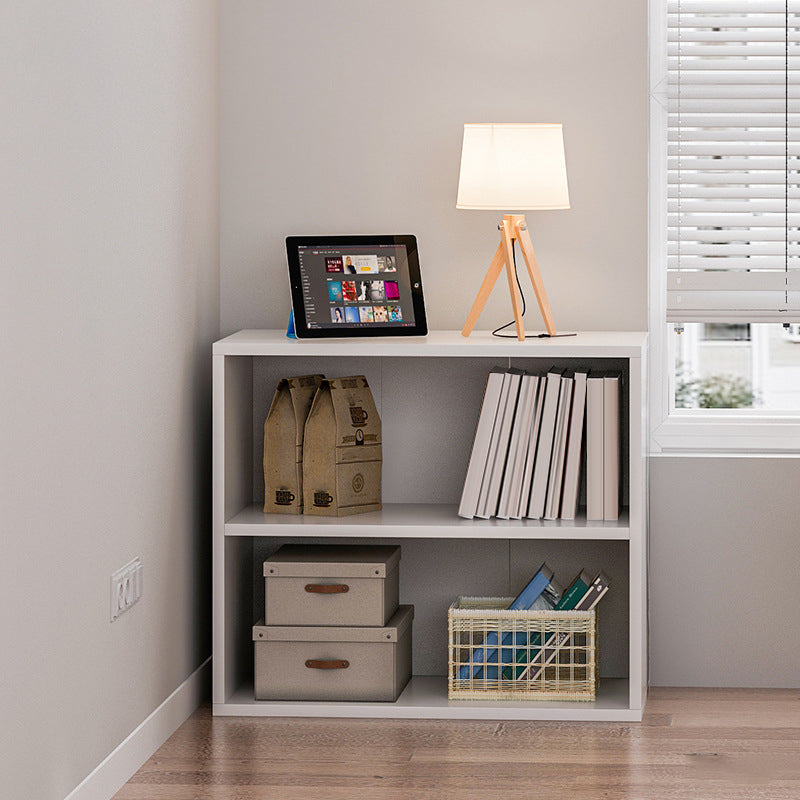 Contemporary Engineered Wood Book Shelf Closed Back Shelf Bookcase for Study Room