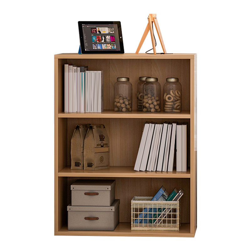 Contemporary Engineered Wood Book Shelf Closed Back Shelf Bookcase for Study Room