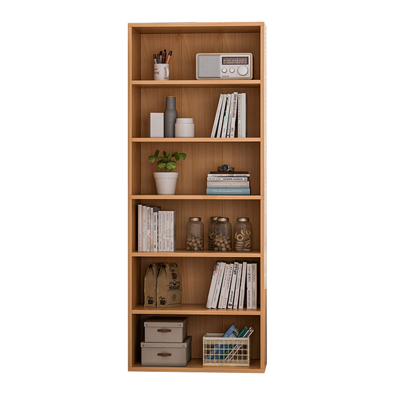 Contemporary Engineered Wood Book Shelf Closed Back Shelf Bookcase for Study Room