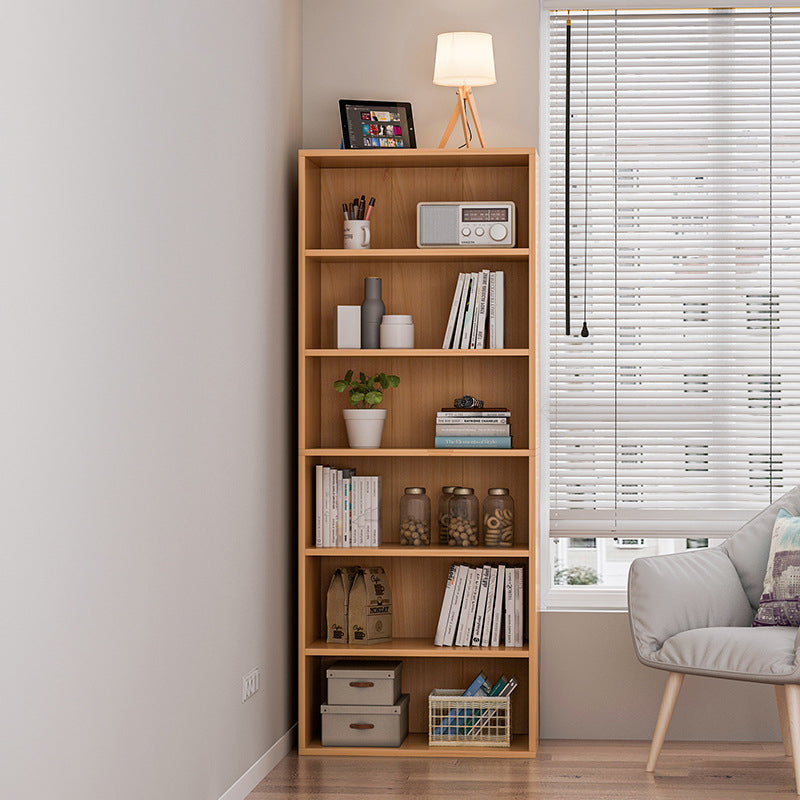 Contemporary Engineered Wood Book Shelf Closed Back Shelf Bookcase for Study Room