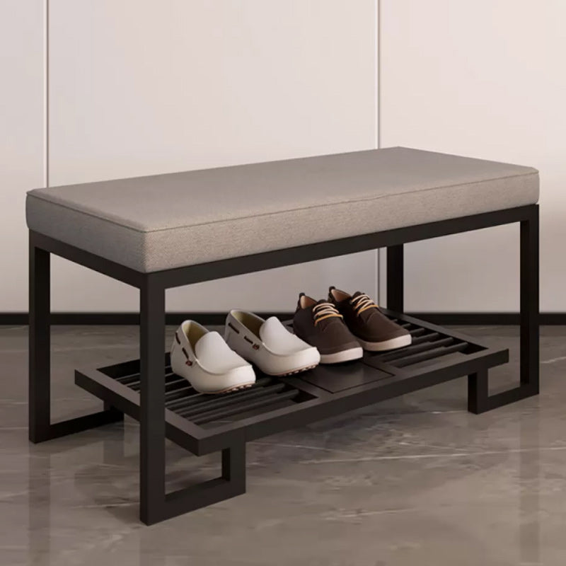 Modern Solid Color Bench Upholstered Entryway Bench with Storage