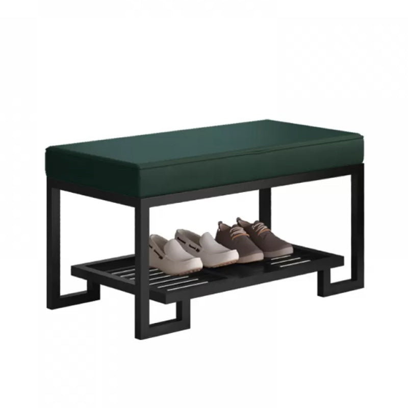 Modern Solid Color Bench Upholstered Entryway Bench with Storage