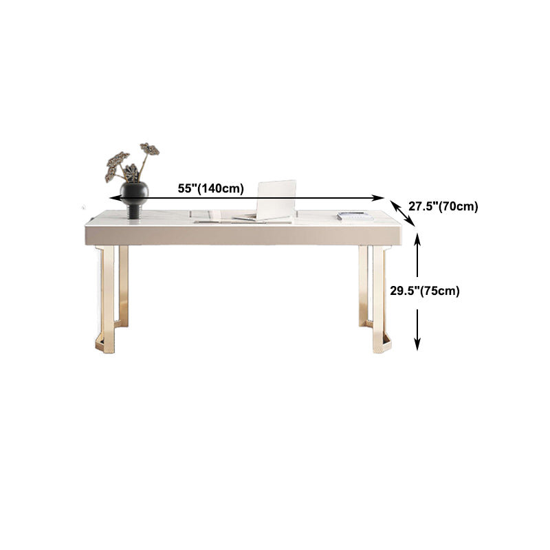 Cable Management Office Desk with Drawers Writing Desk Sled for Home