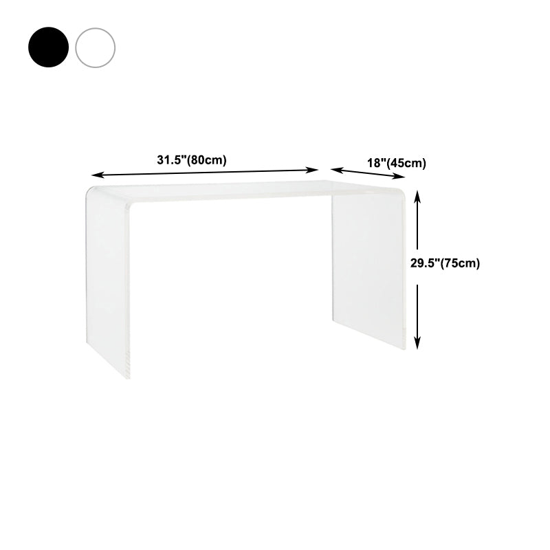 Modern & Contemporary Writing Desk Rectangular Acrylic Writing Desk