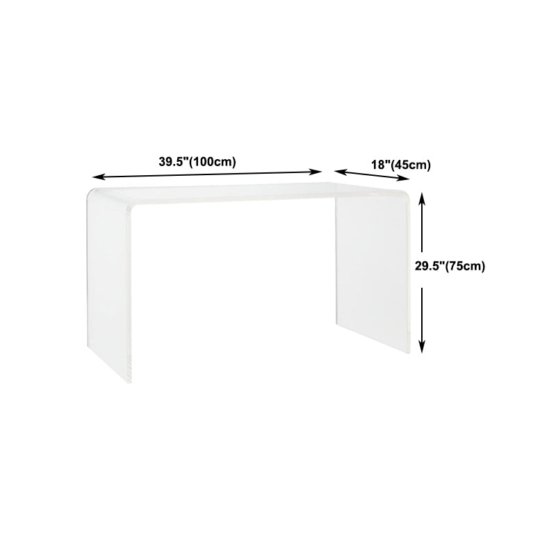 Modern & Contemporary Writing Desk Rectangular Acrylic Writing Desk