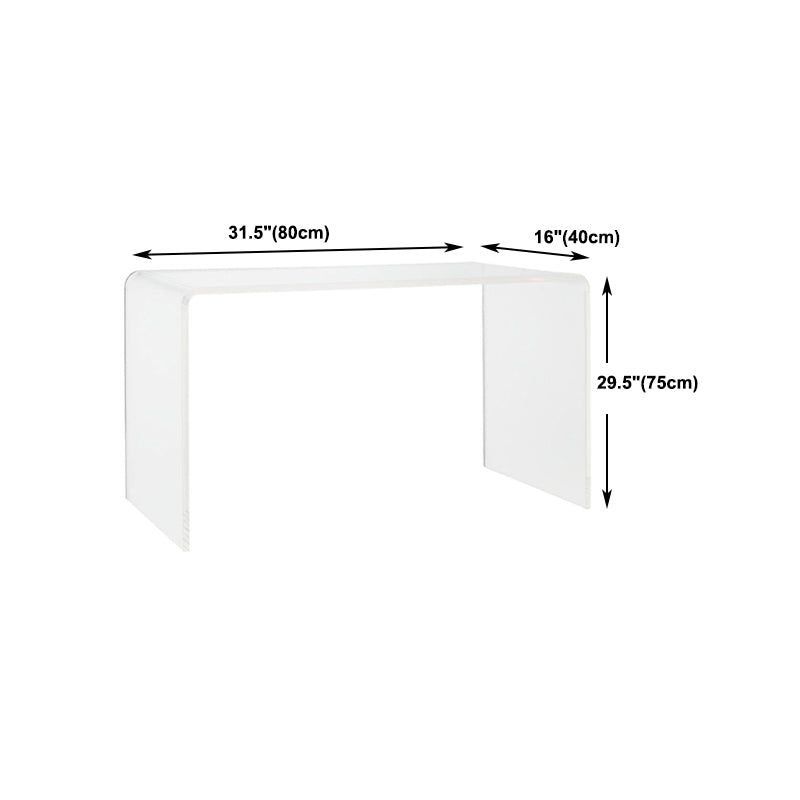 Modern & Contemporary Writing Desk Rectangular Acrylic Writing Desk