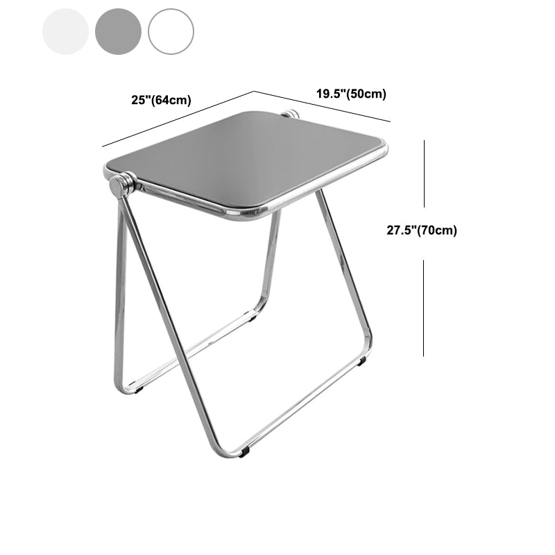 Folding Acrylic Rectangular Writing Desk Modern Meeting Desk for Home