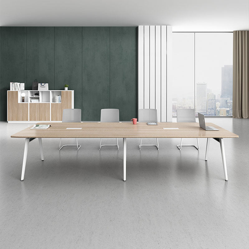 Modern Solid Wood Writing Desk Natural Parsons Writing Desk for Office