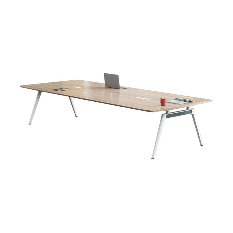 Modern Solid Wood Writing Desk Natural Parsons Writing Desk for Office