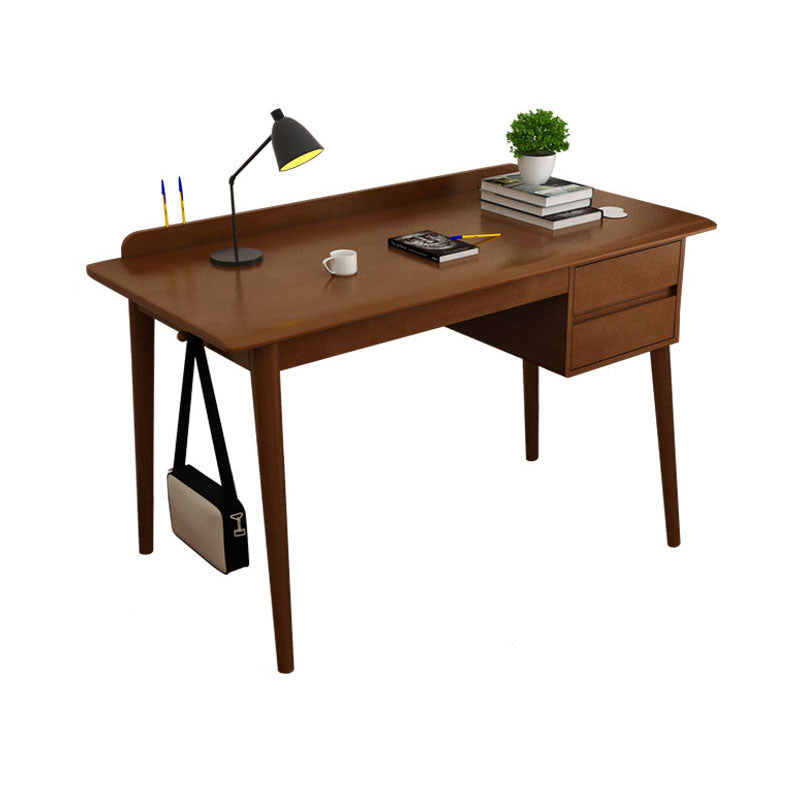 Parsons Modern Rubberwood Office Desk Solid Wood Writing Desk for Home