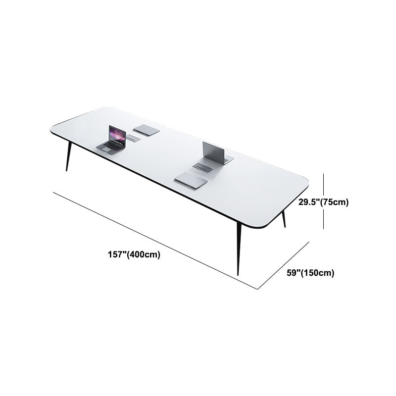 Rectangular Parsons Office Desk Modern Wooden Writing Desk for Office