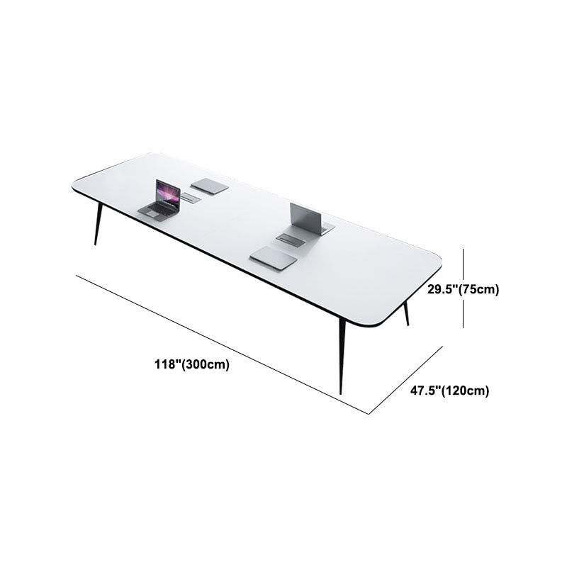 Rectangular Parsons Office Desk Modern Wooden Writing Desk for Office