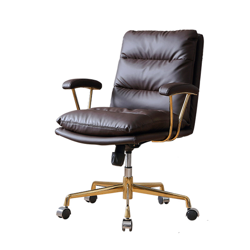 Contemporary Adjustable Executive Chair Leather Office Chair